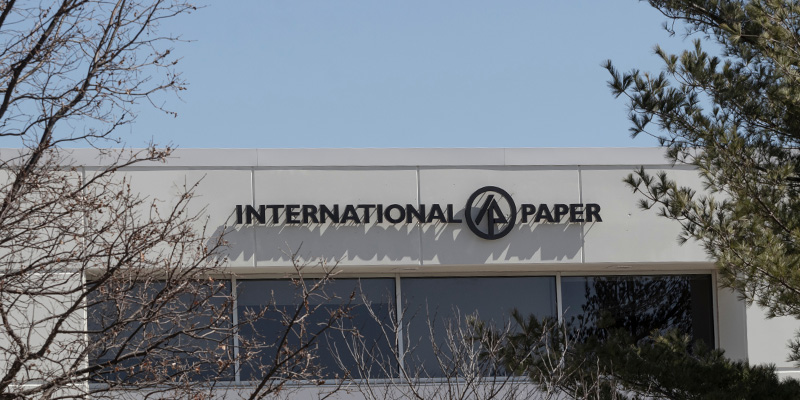 Aurora,-,Circa,March,2022:,International,Paper,Corrugated,Boxes,And